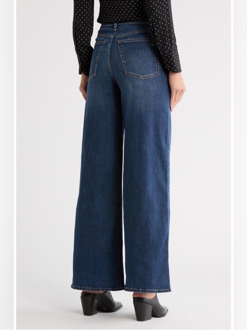 RAG & BONE Serena Wide Leg Full Length Jeans Women's 29 Bogart - Picture 2 of 9